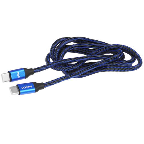 Купить Кабель круглый Maxvi USB Type-C - USB Type-C синий 1.2 м  5368399. Характеристики, отзывы и цены в Донецке
