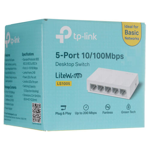 Купить Коммутатор TP-Link LS1005  8158609. Характеристики, отзывы и цены в Донецке