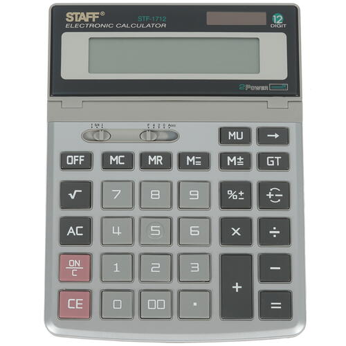 Купить Калькулятор STAFF STF-1712  1246384. Характеристики, отзывы и цены в Донецке