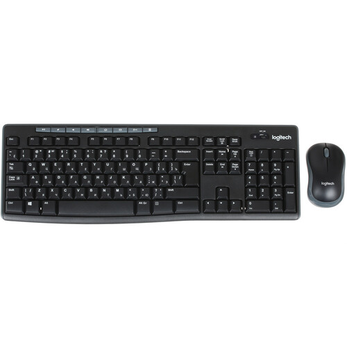 Купить Клавиатура+мышь беспроводная   Logitech MK270 черный  0164809. Характеристики, отзывы и цены в Донецке
