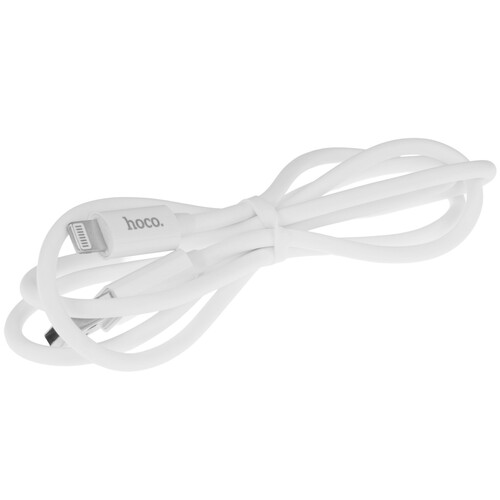 Купить Кабель круглый Hoco Lightning 8-pin - USB 2.0 Type-A белый 1 м  9238197. Характеристики, отзывы и цены в Донецке