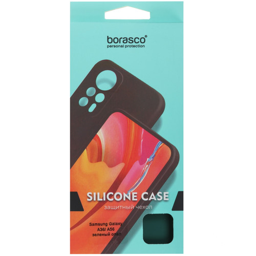 Купить Накладка  BoraSCO Silicone Case для Samsung Galaxy A36/ A56 зеленый  5611674. Характеристики, отзывы и цены в Донецке