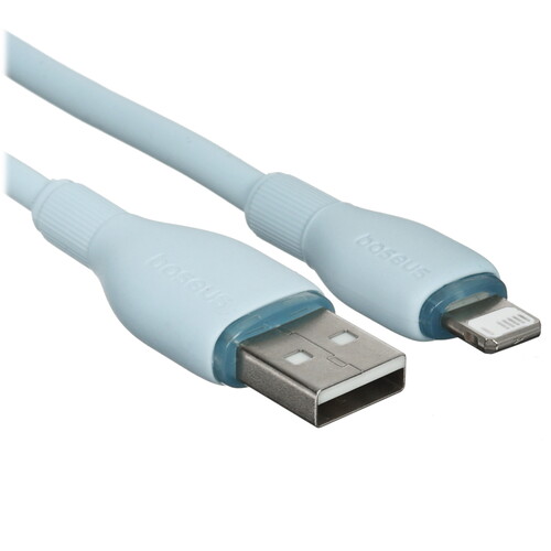 Купить Кабель круглый Baseus Lightning 8-pin - USB 2.0 Type-A голубой 1.2 м  9260742. Характеристики, отзывы и цены в Донецке