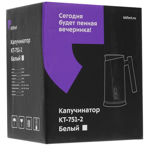Купить Капучинатор-вспениватель  Kitfort КТ-751-2  8194430. Характеристики, отзывы и цены в Донецке
