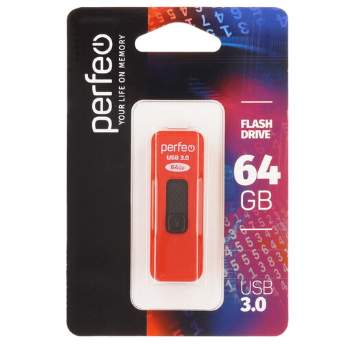 Купить Память USB Flash 64 ГБ Perfeo S05 [PF-S05R064]  9209182. Характеристики, отзывы и цены в Донецке