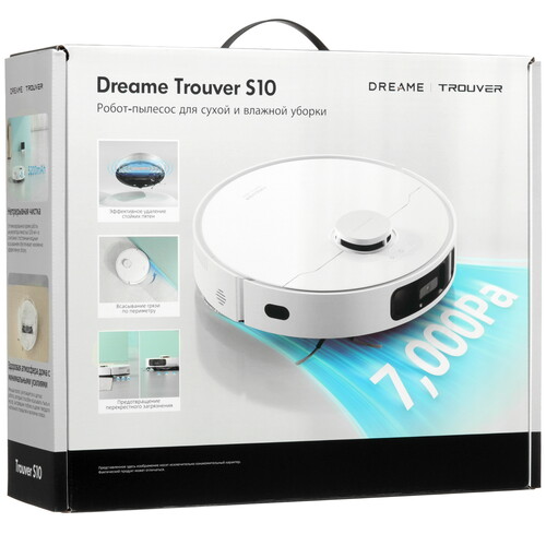Купить Робот-пылесос Dreame Trouver S10 белый  5467884. Характеристики, отзывы и цены в Донецке