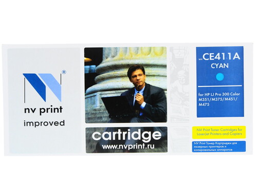 Купить Картридж лазерный NV Print CE411A голубой, с чипом  0171193. Характеристики, отзывы и цены в Донецке
