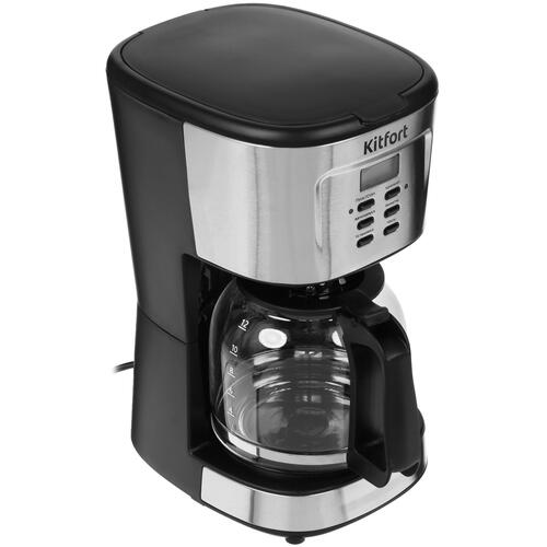 Купить Кофеварка капельная Kitfort KT-727 черный  8165205. Характеристики, отзывы и цены в Донецке