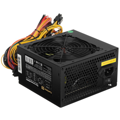 Купить Блок питания ExeGate 800NPX [EX292181RUS-PC] черный  9101465. Характеристики, отзывы и цены в Донецке