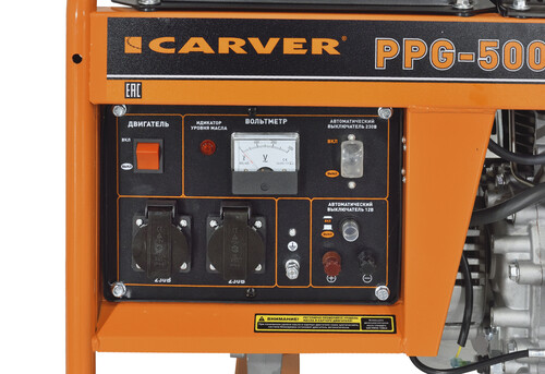 Купить Электрогенератор  дизельный  Carver PPG-5000D  9100330. Характеристики, отзывы и цены в Донецке