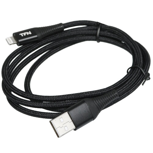 Купить Кабель круглый TFN Lightning 8-pin - USB 2.0 Type-A черный 1.2 м  5616514. Характеристики, отзывы и цены в Донецке