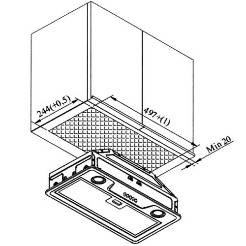 Купить Вытяжка полновстраиваемая KRONA ELISA 600 WHITE PB белый  5369823. Характеристики, отзывы и цены в Донецке