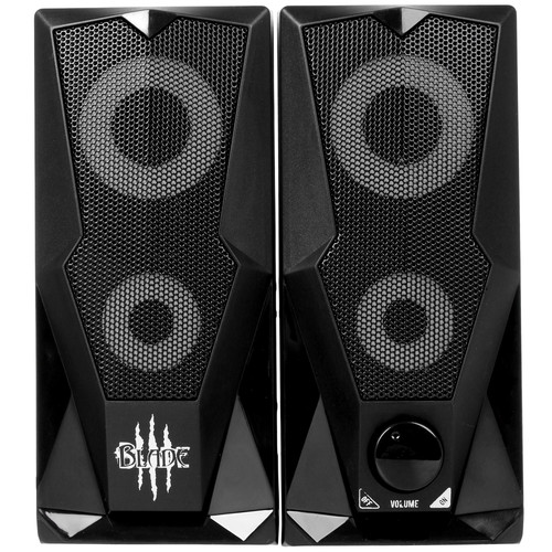 Купить Колонки Qumo Blade AS001 черный  1372092. Характеристики, отзывы и цены в Донецке