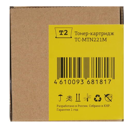 Купить Тонер-картридж лазерный T2 TC-MTN-221M пурпурный, с чипом  9981829. Характеристики, отзывы и цены в Донецке