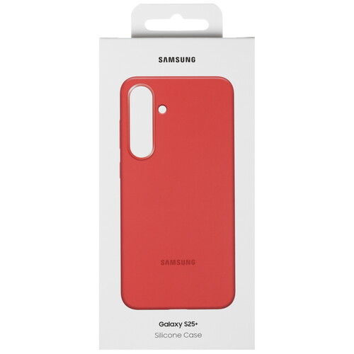 Купить Накладка  Samsung Silicone Case для Samsung Galaxy S25+ красный  5613513. Характеристики, отзывы и цены в Донецке
