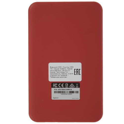Купить 2 ТБ Внешний HDD Apacer AC236 [AP2TBAC236R-1]  5036723. Характеристики, отзывы и цены в Донецке