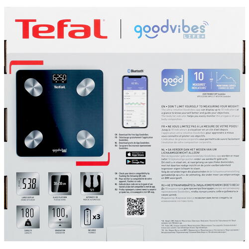 Купить Весы Tefal Goodvibes Life BM9620S1 синий  5008104. Характеристики, отзывы и цены в Донецке