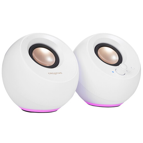 Купить Колонки Creative PEBBLE PRO белый  5613776. Характеристики, отзывы и цены в Донецке