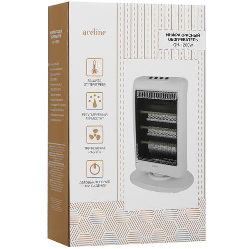 Купить Инфракрасный обогреватель Aceline QH-1200W  5412377. Характеристики, отзывы и цены в Донецке