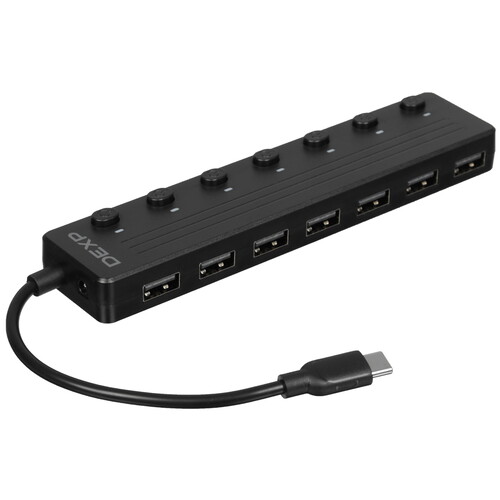 Купить USB-разветвитель DEXP EU-342  9260133. Характеристики, отзывы и цены в Донецке