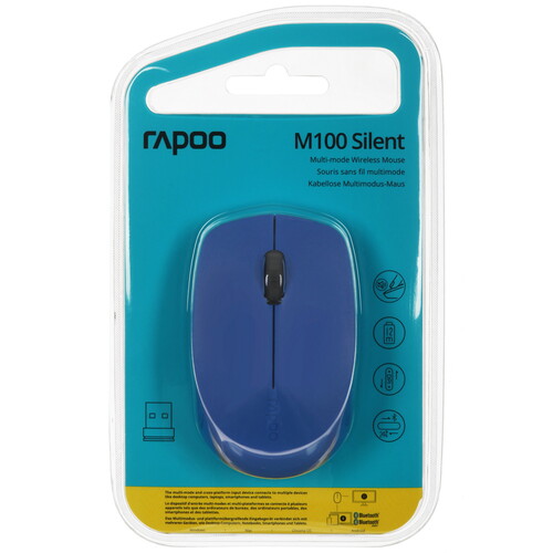 Купить Мышь беспроводная RAPOO M100 Silent  9125960. Характеристики, отзывы и цены в Донецке
