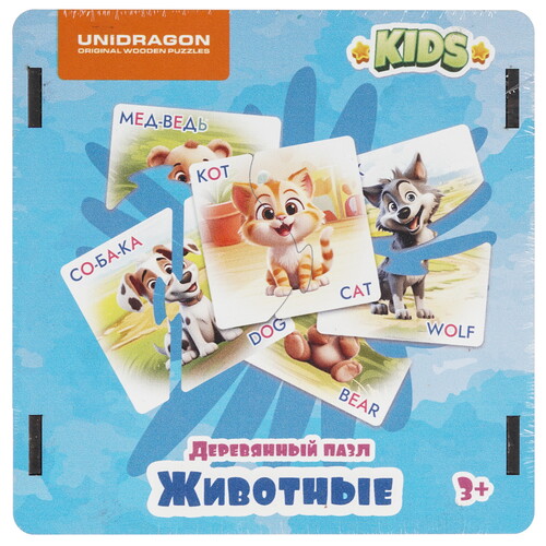 Купить Пазл Unidragon Детские животные 3+  9136958. Характеристики, отзывы и цены в Донецке