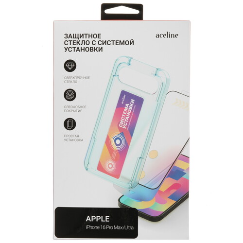 Купить Защитное стекло Aceline для экрана Apple iPhone 16 Pro Max  5473002. Характеристики, отзывы и цены в Донецке