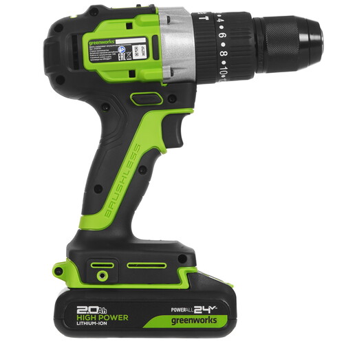 Купить Дрель-шуруповерт GreenWorks GD24DD60 24V  9305506. Характеристики, отзывы и цены в Донецке
