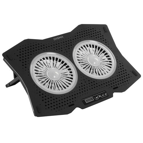 Купить Подставка для ноутбука Digma D-NCP180-2x110RGB черный  9300794. Характеристики, отзывы и цены в Донецке