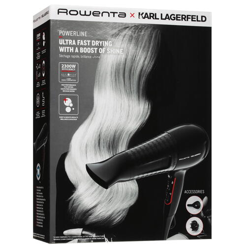 Купить Фен Rowenta x KARL LAGERFELD CV591LF0 черный/красный  5352838. Характеристики, отзывы и цены в Донецке