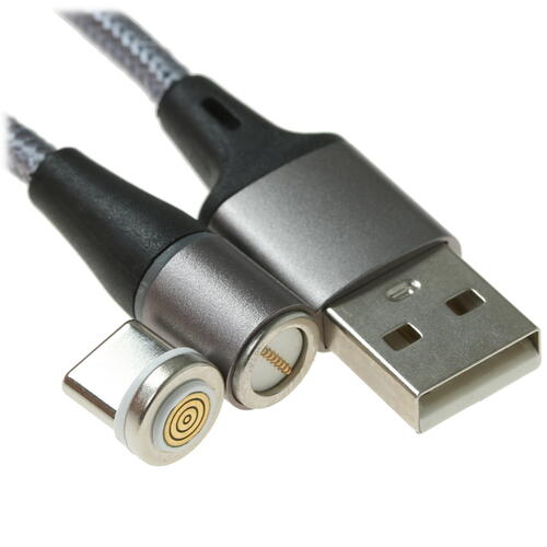 Купить Кабель круглый DEXP USB Type-C - USB 2.0 Type-A серый 1 м  1139692. Характеристики, отзывы и цены в Донецке