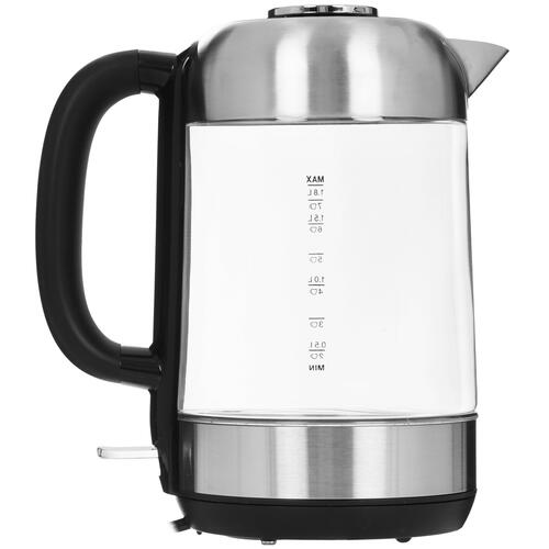 Купить Электрочайник Hyundai HYK-G4034 серебристый  9952270. Характеристики, отзывы и цены в Донецке