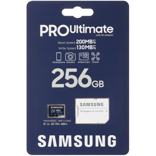 Купить Карта памяти Samsung PRO Utimate microSDXC 256 ГБ  5456336. Характеристики, отзывы и цены в Донецке