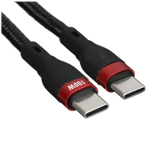 Купить Кабель круглый PERO USB Type-C - USB Type-C черный 1.5 м  9918435. Характеристики, отзывы и цены в Донецке