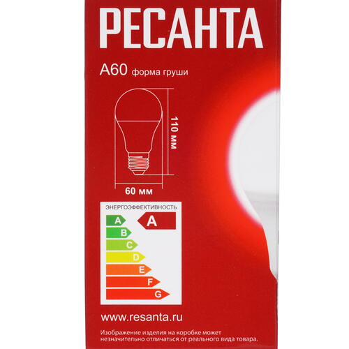 Купить Лампа светодиодная Ресанта LL-R-A60-11W-230-3K-E27  5401711. Характеристики, отзывы и цены в Донецке
