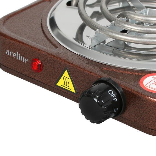 Купить Плита компактная электрическая Aceline CS-010br коричневый  5414643. Характеристики, отзывы и цены в Донецке