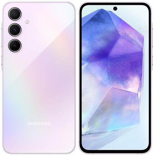 Купить 6.6" Смартфон Samsung Galaxy A55 256 ГБ фиолетовый  5465878. Характеристики, отзывы и цены в Донецке