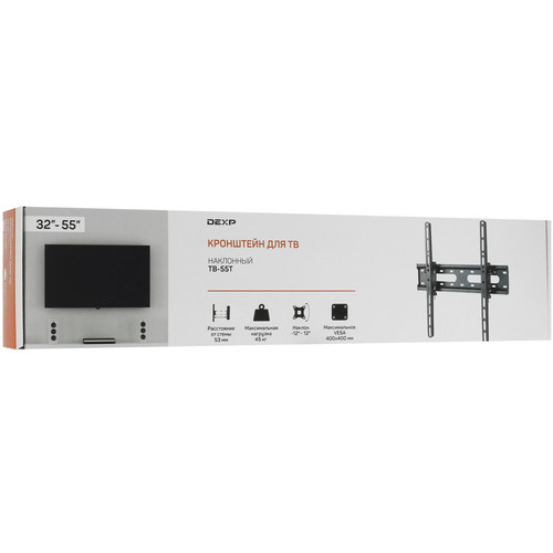 Купить Кронштейн для ТВ DEXP TB-55T черный  4820311. Характеристики, отзывы и цены в Донецке