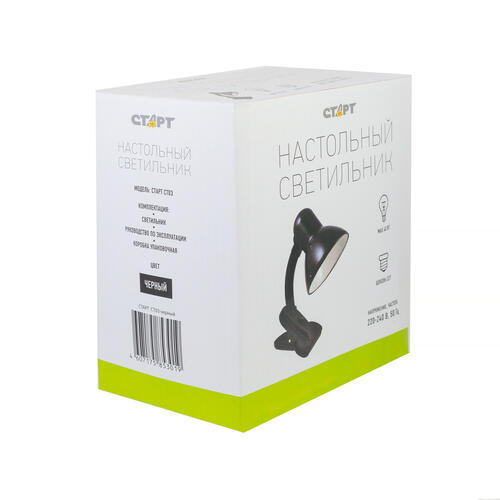 Купить Настольный светильник СТАРТ CT03 черный  0171215. Характеристики, отзывы и цены в Донецке