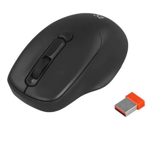Купить Мышь беспроводная Defender Feam MM-296 [52296] черный  9202847. Характеристики, отзывы и цены в Донецке