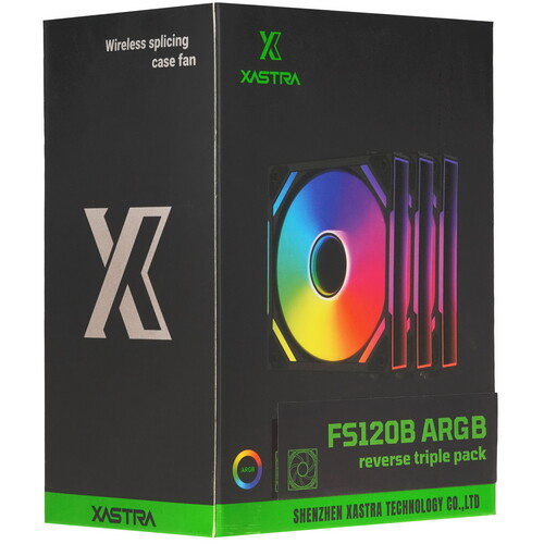 Купить Комплект реверсных вентиляторов XASTRA FS120B ARGB  5615660. Характеристики, отзывы и цены в Донецке
