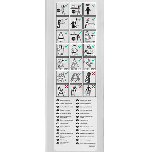 Купить Лестница трехсекционная Krause CORDA 3х10  5363017. Характеристики, отзывы и цены в Донецке