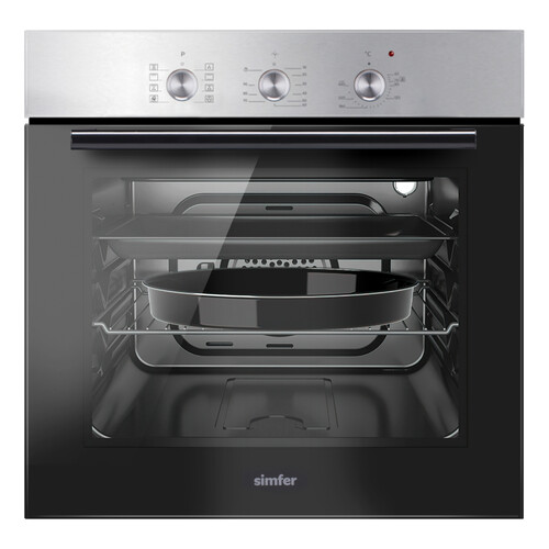 Купить Электрический духовой шкаф Simfer B6EM19071 серебристый  9240923. Характеристики, отзывы и цены в Донецке
