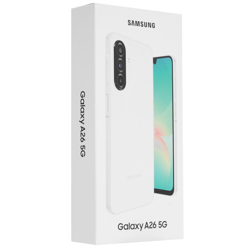 Купить 6.7" Смартфон Samsung Galaxy A26 128 ГБ белый  5620544. Характеристики, отзывы и цены в Донецке