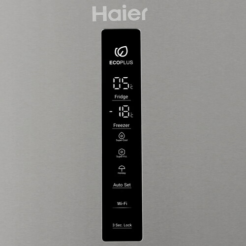 Купить Холодильник с морозильником   HAIER C2F636CXMVU1 серебристый  9277579. Характеристики, отзывы и цены в Донецке