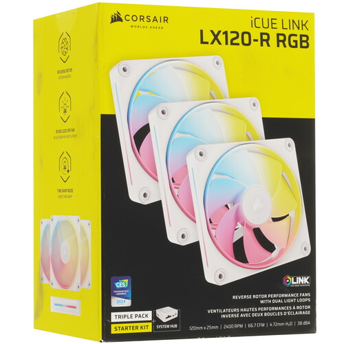 Купить Комплект реверсных вентиляторов Corsair iCUE LINK LX120-R RGB Reverse  9269922. Характеристики, отзывы и цены в Донецке