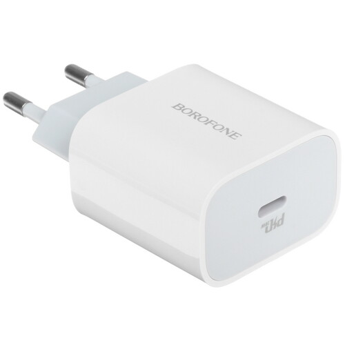 Купить Сетевое зарядное устройство Borofone BA38A Speedy белый  5367531. Характеристики, отзывы и цены в Донецке
