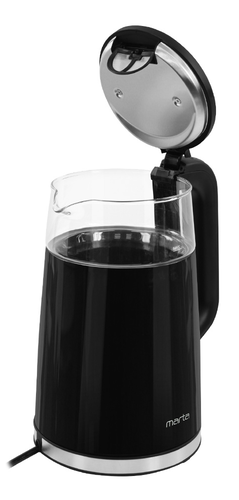 Купить Электрочайник MARTA MT-KT4647A черный  9162161. Характеристики, отзывы и цены в Донецке