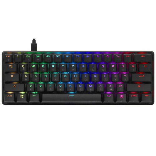 Купить Клавиатура проводная HyperX Alloy Origins 60 [HKBO1S-RB-US 4P5N4AA#ABA]  5081681. Характеристики, отзывы и цены в Донецке