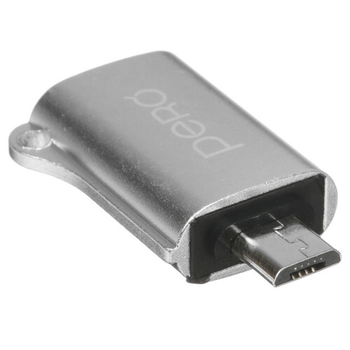 Купить OTG-переходник PERO серебристый  5474190. Характеристики, отзывы и цены в Донецке